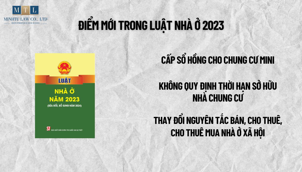 Một số điểm mới về nhà ở trong Luật Nhà ở 2023