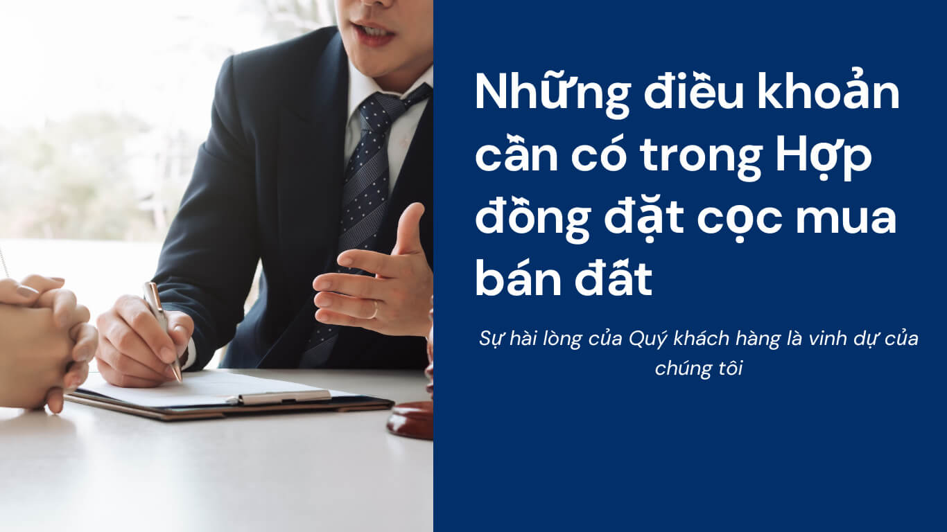 hợp đồng đặt cọc mua đất