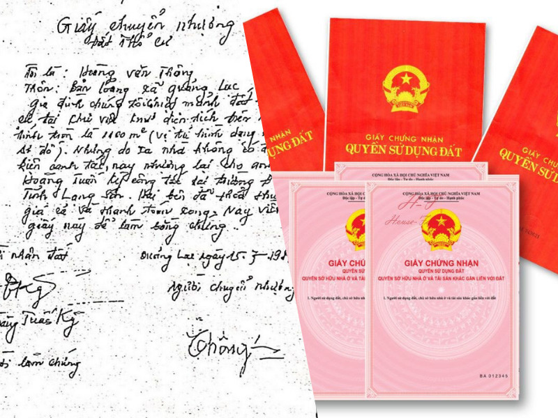 Mua bán đất bằng giấy viết tay không công chứng