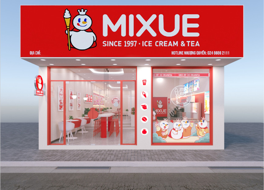 nhượng quyền kem mixue