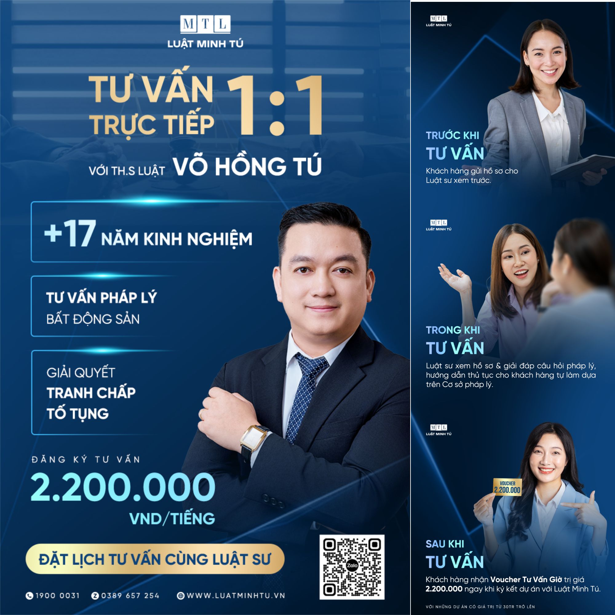 Quy trình tư vấn pháp lý theo giờ cùng Thạc sĩ Võ Hồng Tú