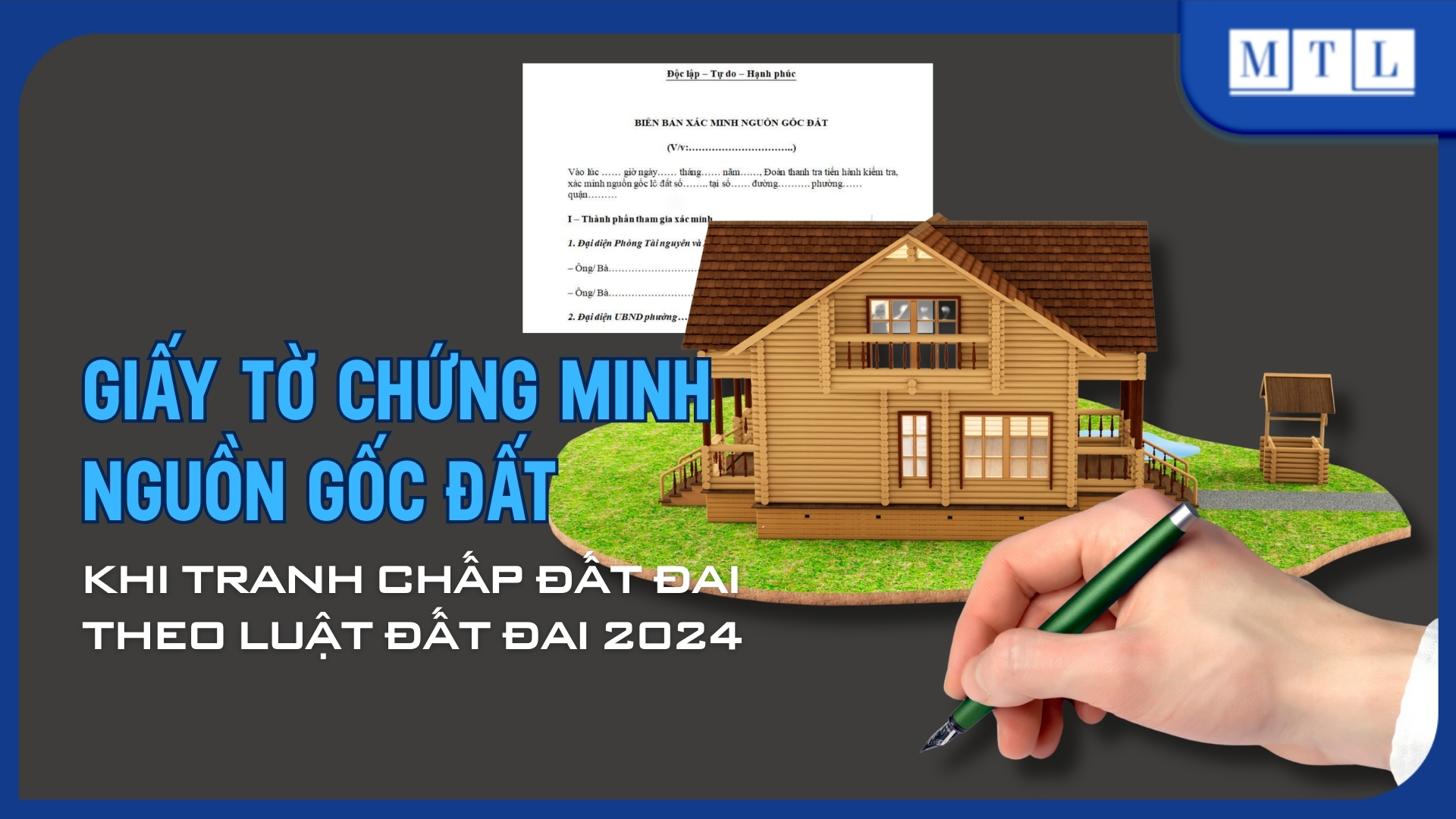 Giấy tờ chứng minh nguồn gốc đất khi xảy ra tranh chấp đất đai