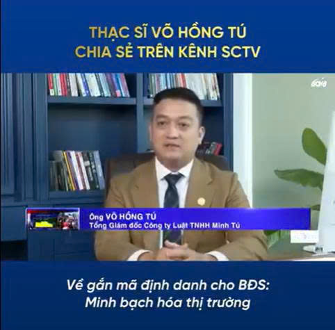 ThS. Võ Hồng Tú lên sóng SCTV chia sẻ về chính sách "Gắn mã định danh cho BĐS"