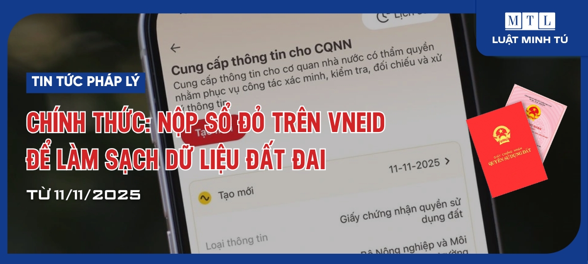 Chính thức: Nộp sổ đỏ trên VNeID để làm sạch dữ liệu đất đai